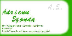 adrienn szonda business card